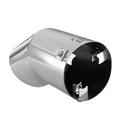 Exhaust Tip, 2.75-3 inch inlet adjustable, 3.5» Outlet 8» Long Chrome