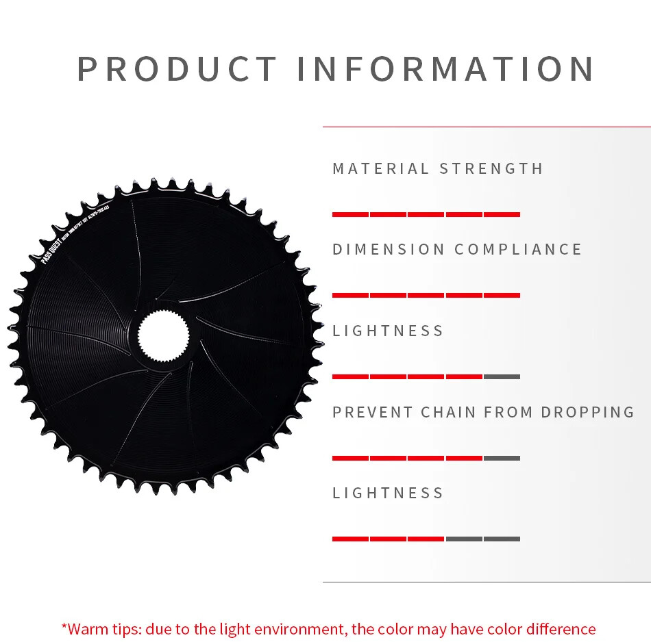 PASS QUEST Rotor Gravel Bike 3mm Offest AERO Round Narrow Wide Chainring