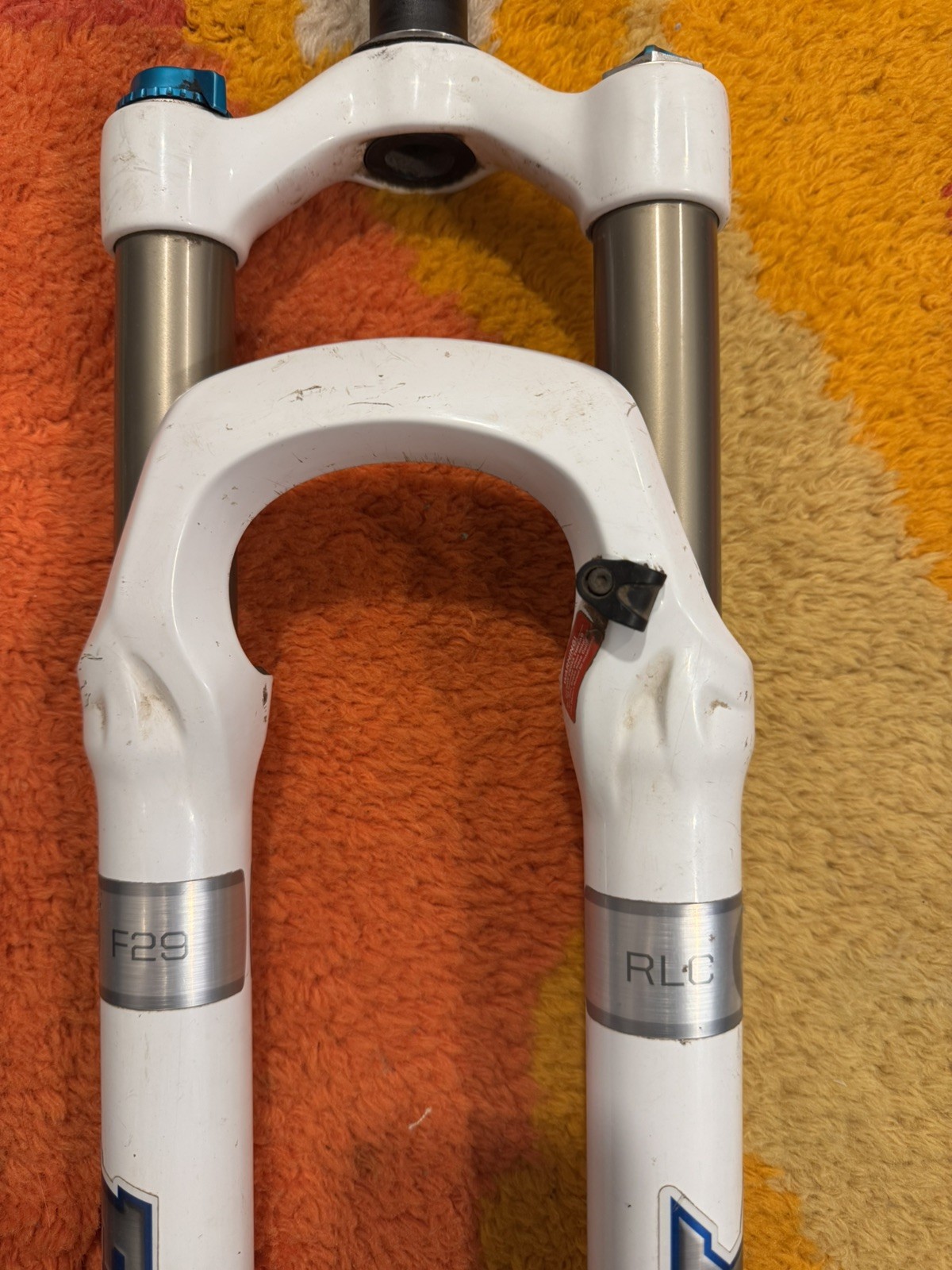 Fox Factory F29er RLC100 Disc 32 Mtn Bike Fork 29″ 100mm Lockout White QR MTB