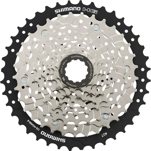 Shimano CS-HG400 Cassette – 7/8-Speed, 11-28t/11-40t/11-45t, Silver