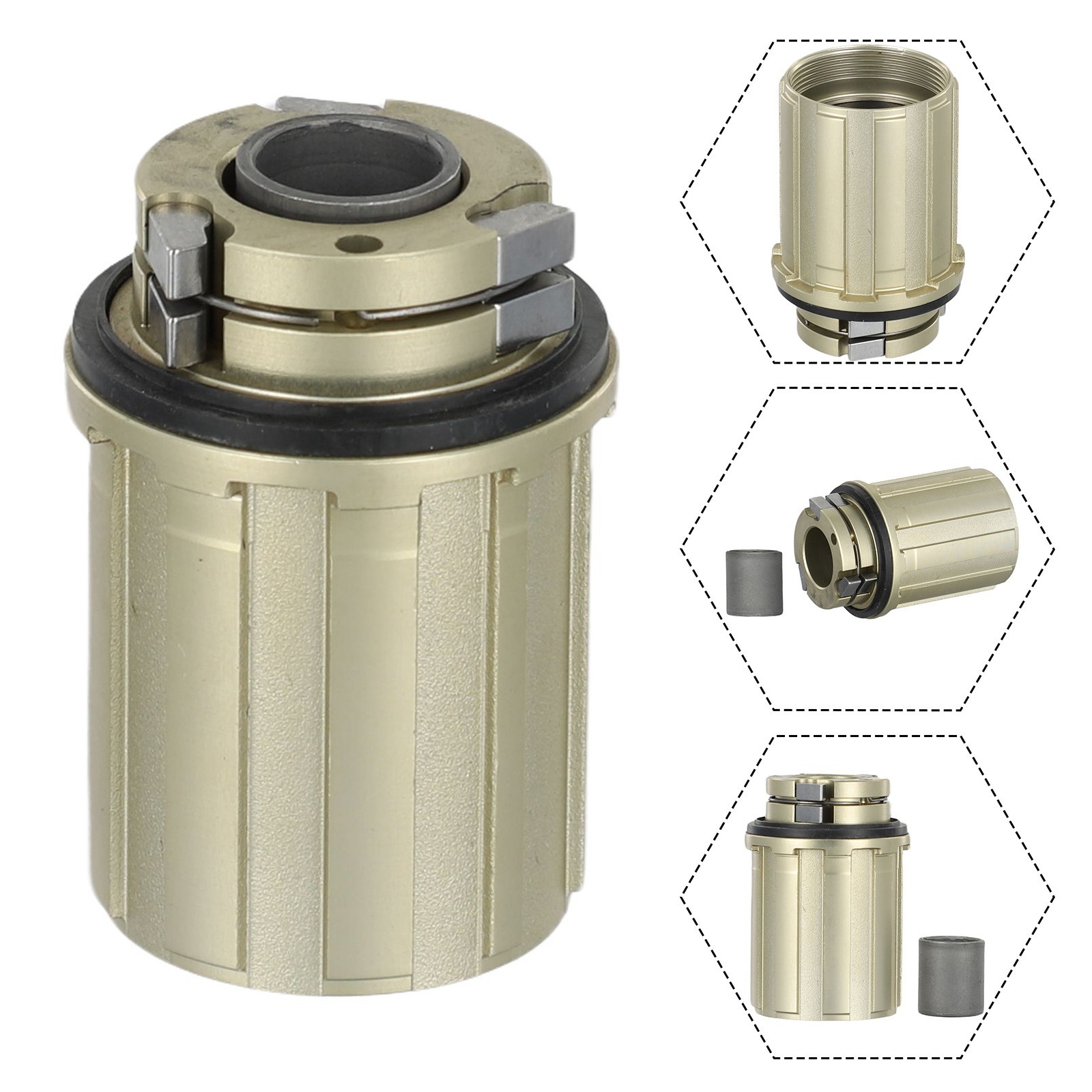 Freehub Freestanding Body 12mm/15mm 7075 Aluminum Alloy For MicroSpline