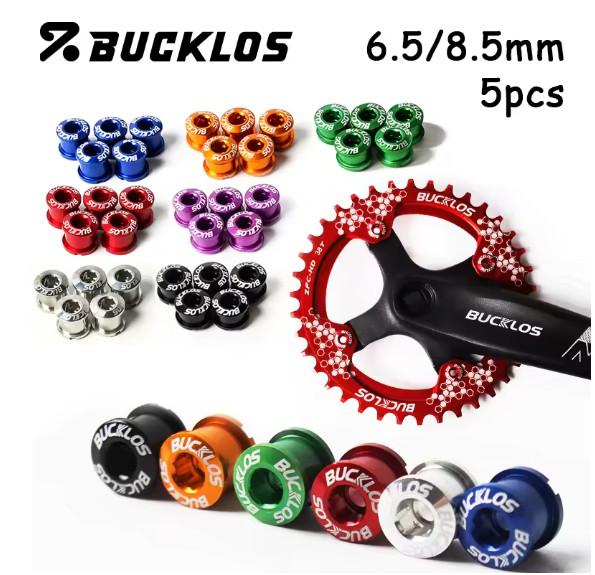 BUCKLOS Bike Chainring Bolts Single/Double/Triple Speed Disc Chainwheel Screws F