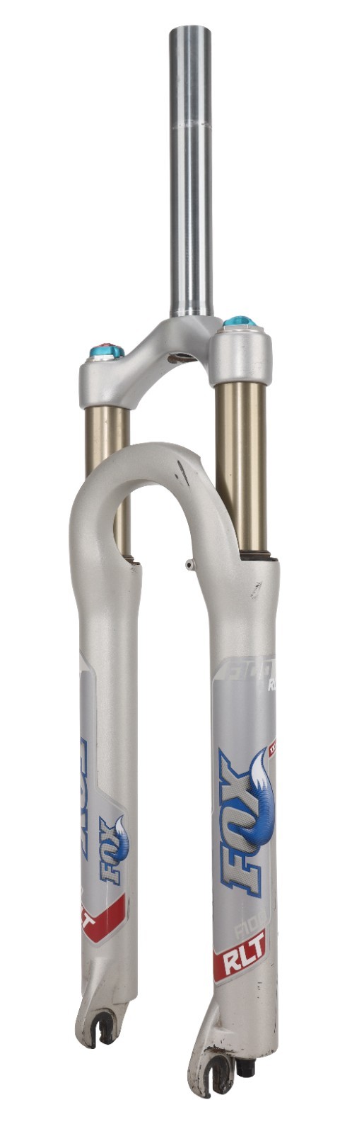 Fox Factory F100 RLT Disc Mountain Bike Fork 26″ 100mm w/ Lockout 32 SILVER QR