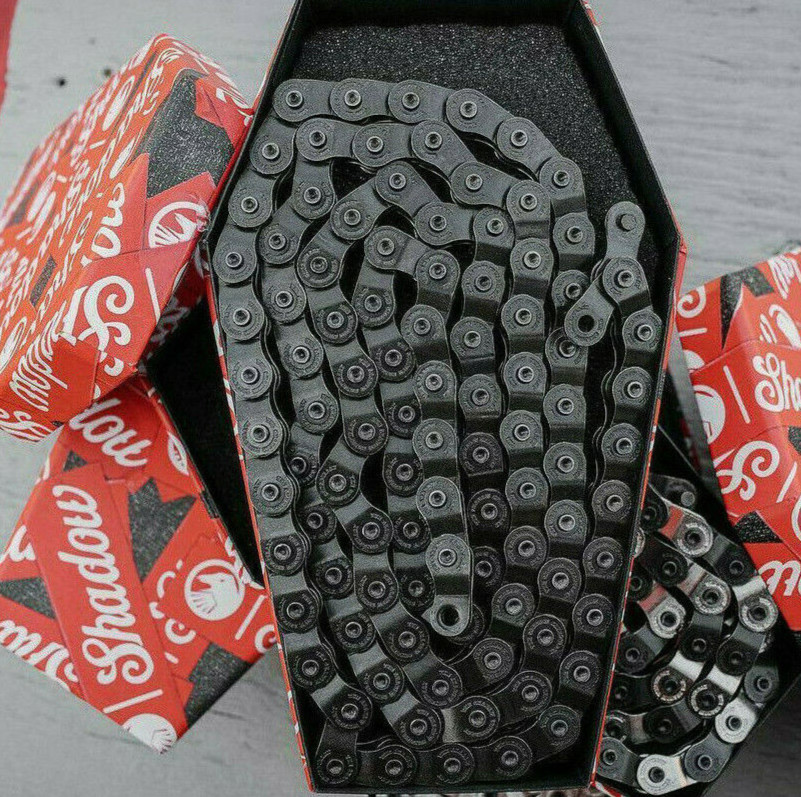 SHADOW INTERLOCK HALF LINK BMX CHAIN 1/8″ SE KINK CULT HARO GT SUBROSA BLACK NEW