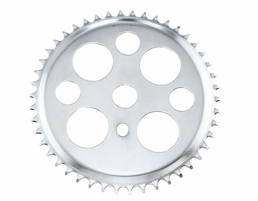 GENUINE VINTAGE LOWRIDER 46 TEETH LUCKY 7 STEEL CHAINRING 1/2 X 1/8 IN CHROME.
