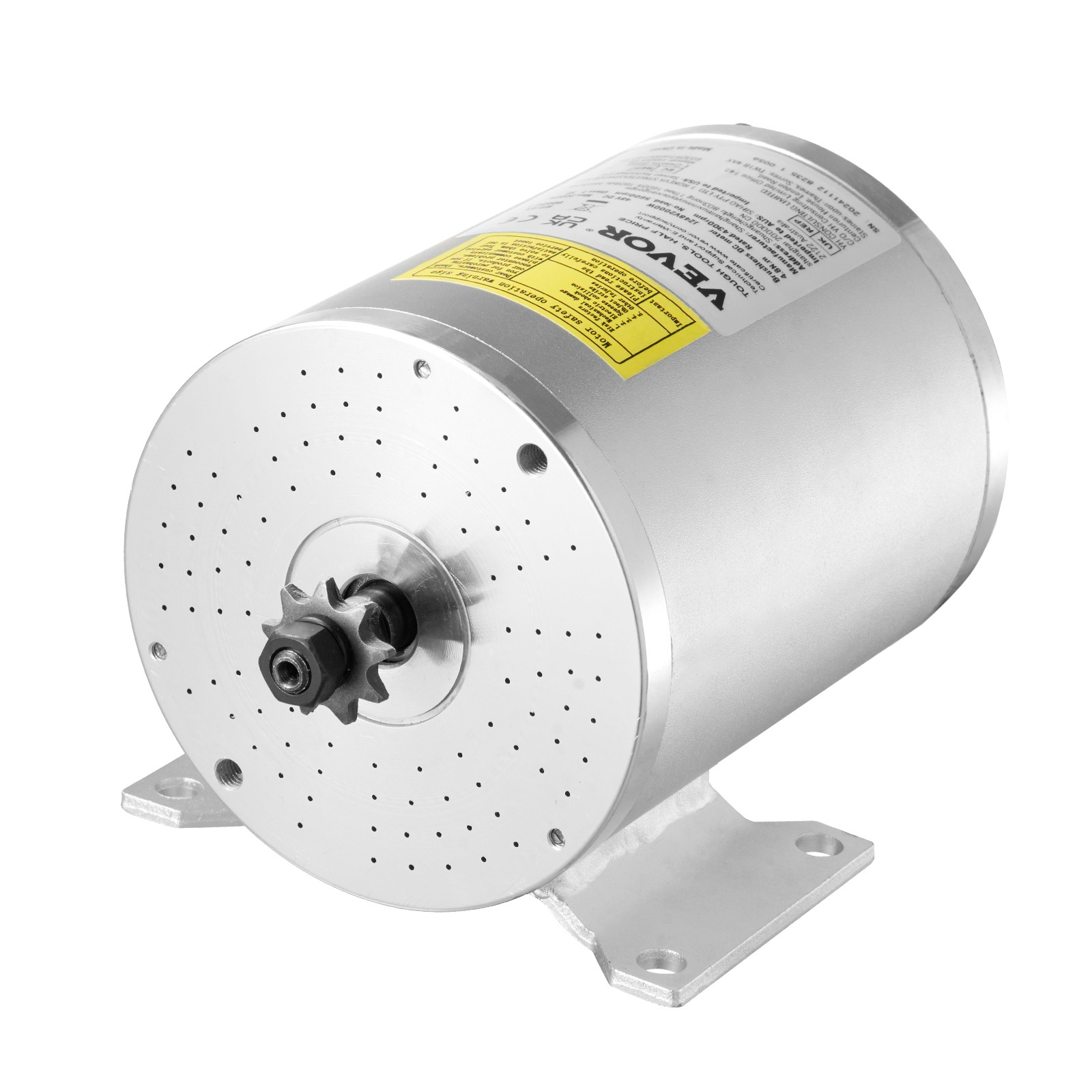 VEVOR 2000W Electric Brushless DC Motor Kit 48V 4300rpm Motor with Controller