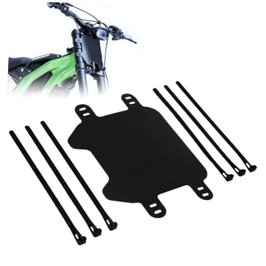 Front Number Plate for Electric Dirt Bike,Universal Plate 8.5″Lx 6.22″W Black