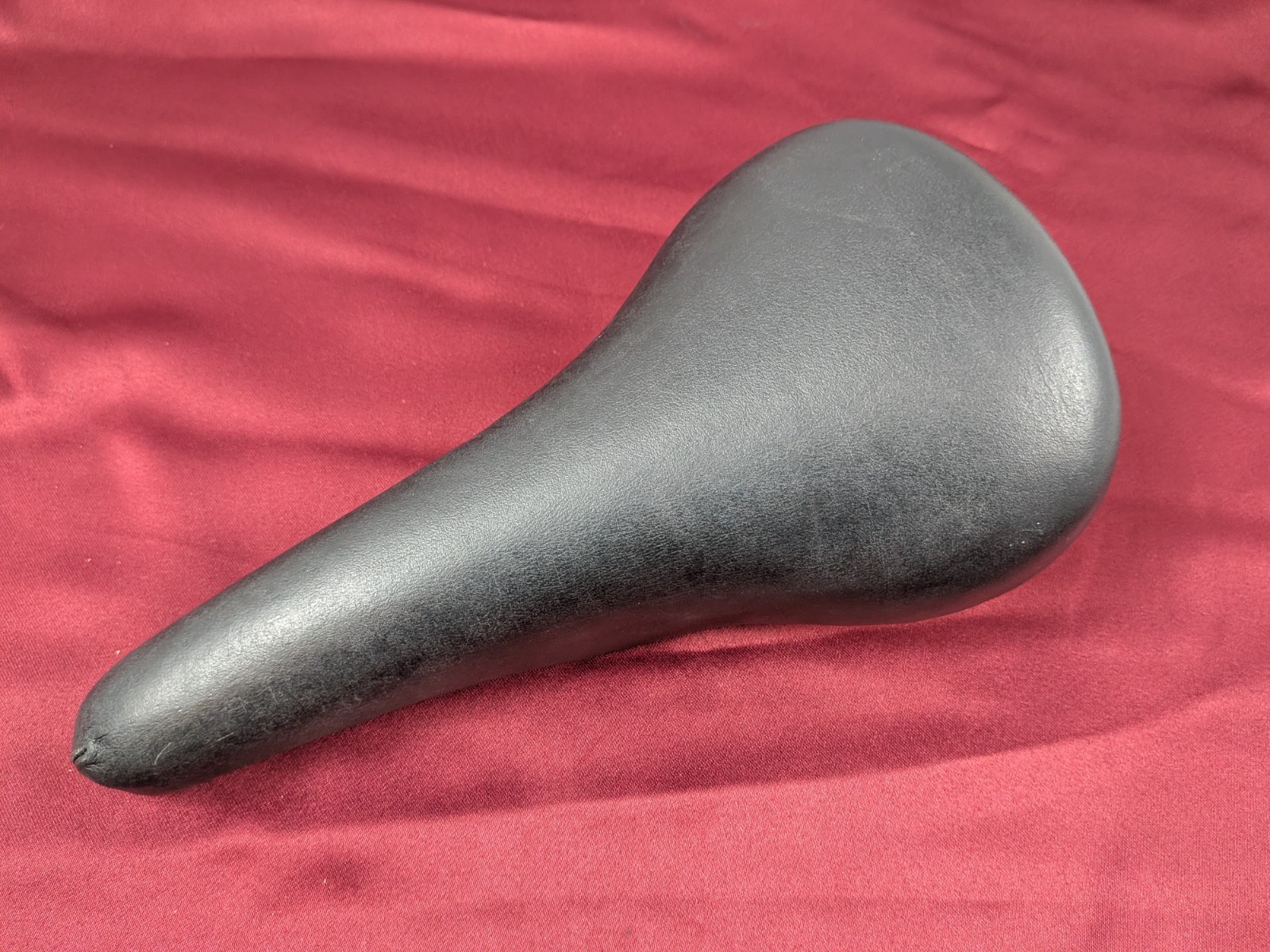 San Marco Leather Bicycle Saddle Italy 27x15cm Vintage Black SA25 CLEAN!