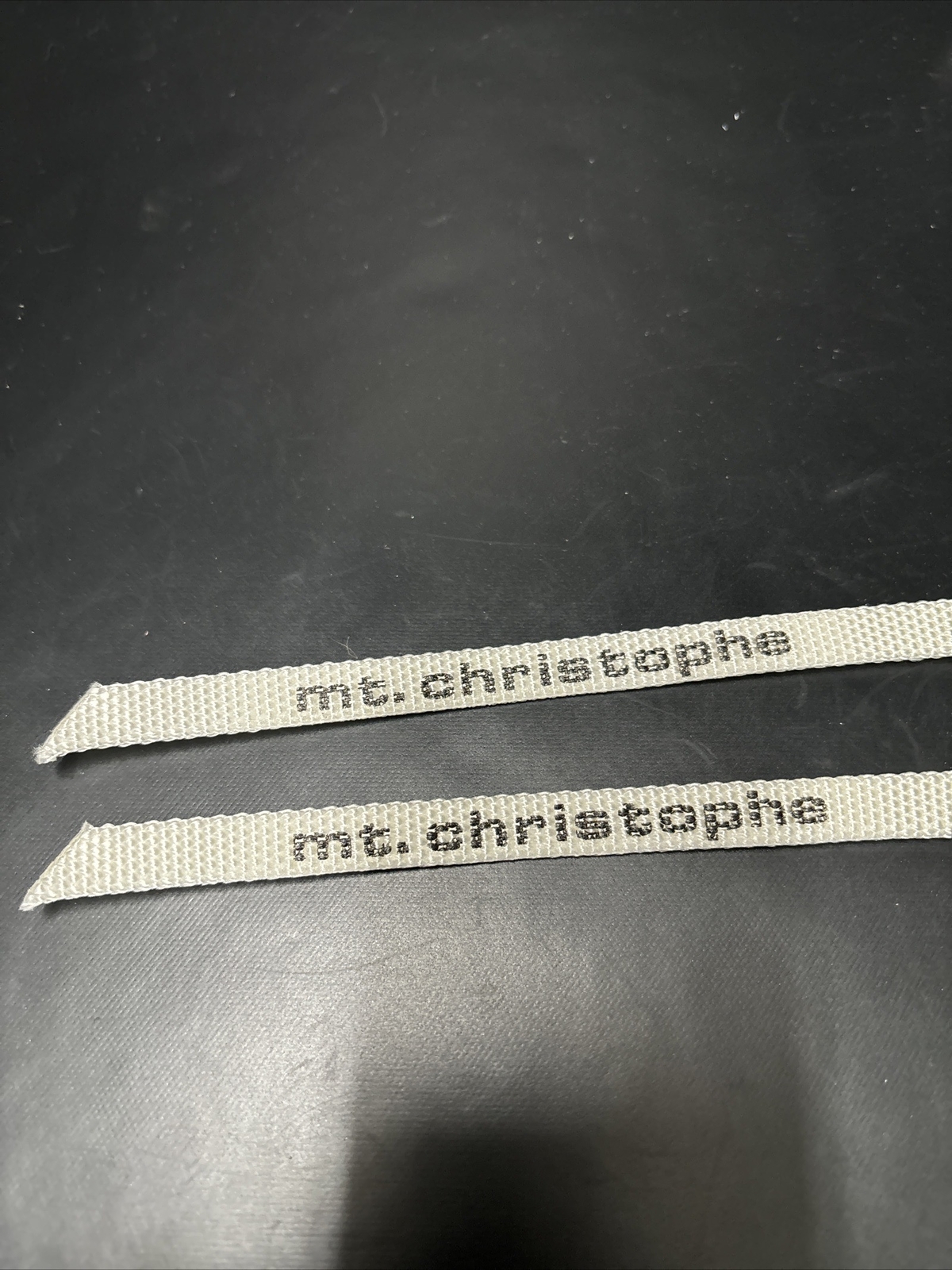NOS Mt. Christophe White 440mm ATB Nylon Toe Straps Extra Long Fit: Gt Klein SE