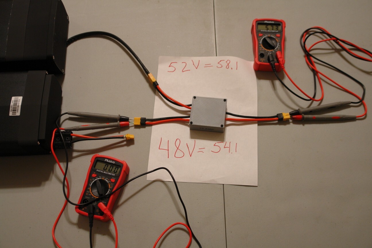 E-Bike Multi-Battery Discharge Converter for 3 batteries,XT60 
