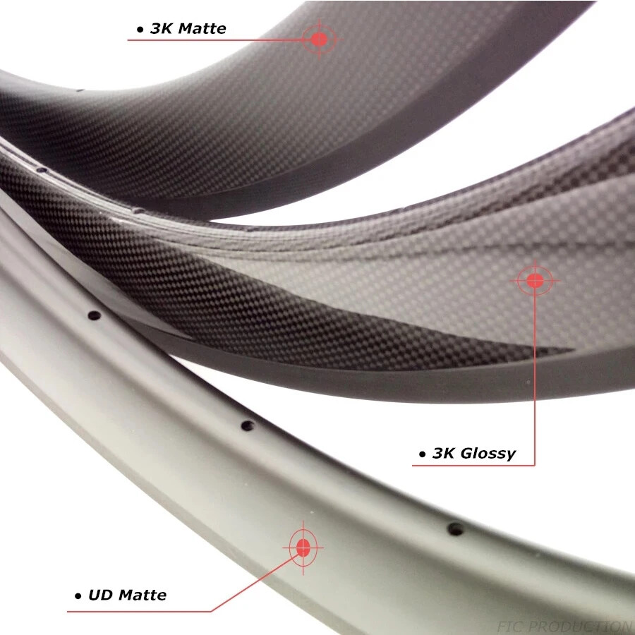 700C Carbon Road Bicycle Tubular Clincher Wheelset 24 38 44 50 60 88mm Wheels