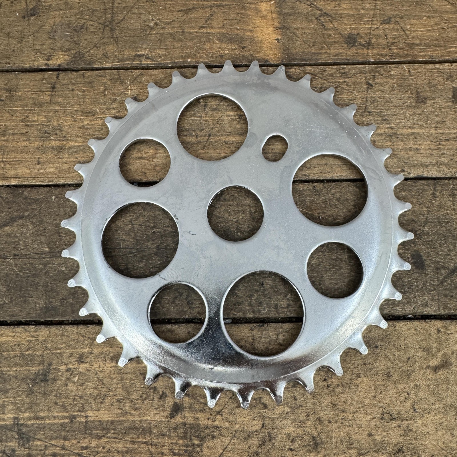 Lucky 7 Sprocket Chainring 36T Silver One Piece Crank Bike Fits Vintage Schwinn