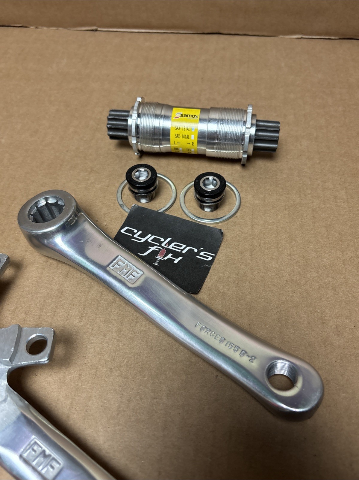 NOS FMF 155mm Pro Stroke Crank Set Isis Spline 110 BCD Mini Bmx Shimano Race w/