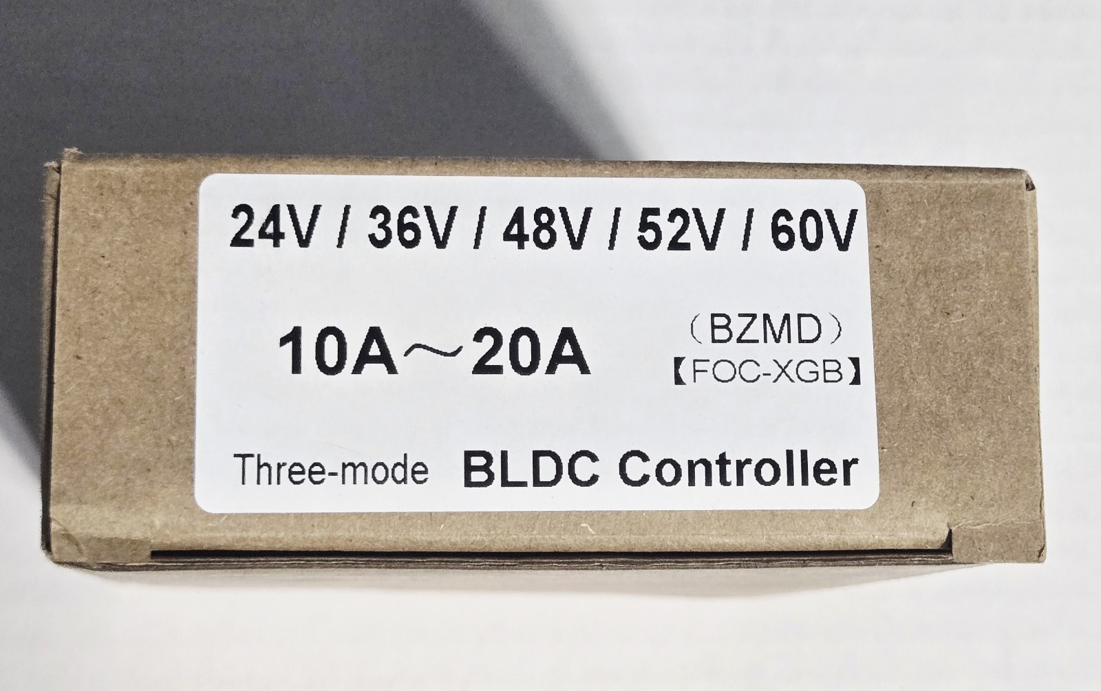 24V 36V 48V 52V 60V BLDC Brushless Motor Controller 10A-20A E-Bike Scooter