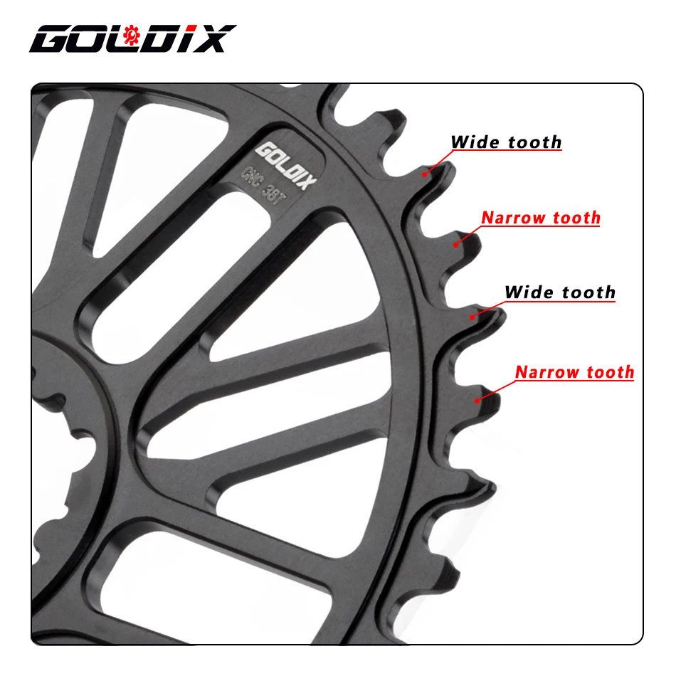 Ultralight CNC Direct Mount Chainring 32T-48T 3 Bolt MTB Road Bike Gear