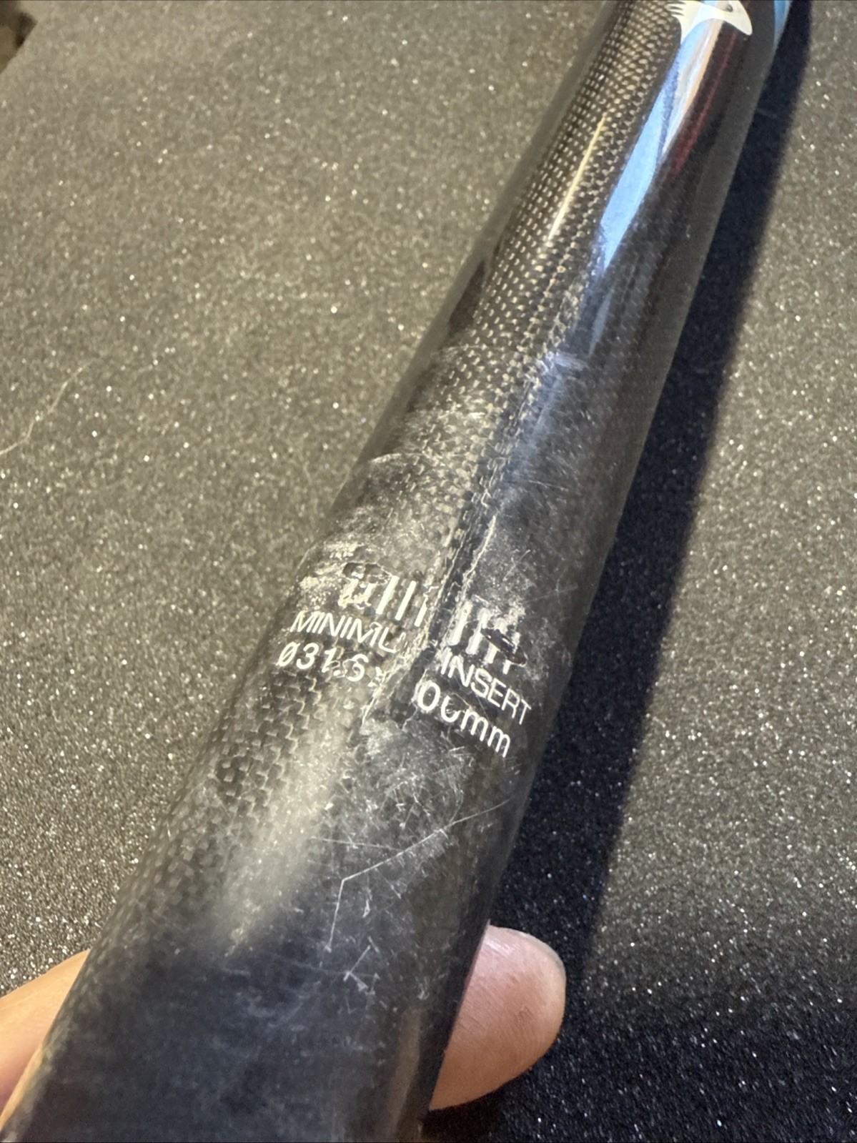 Pinarello Team Sky Carbon Bicycle Seatpost 31.6 Broken For Art (9451)