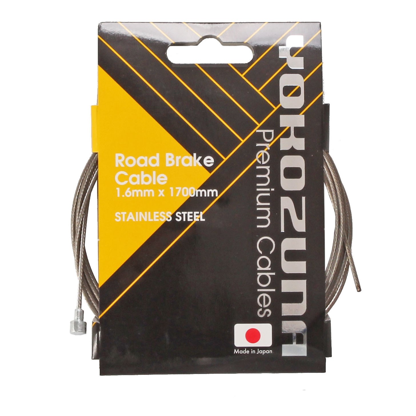 Yokozuna Brake Cable, Road-1.6mm Stainless – Each