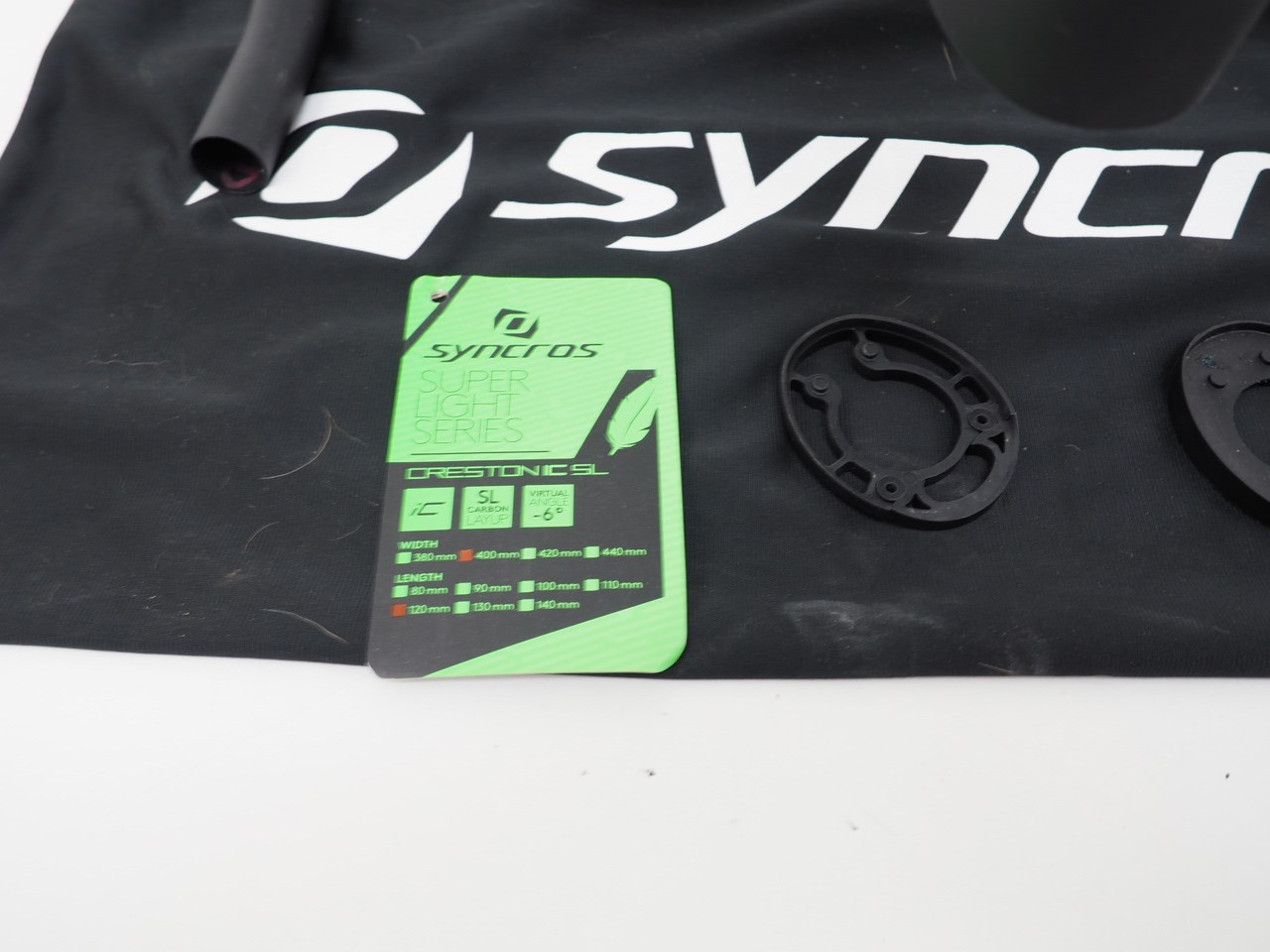 New! Syncros Creston IC SL Carbon Road Integrated Bar Stem 40cm x 120mm Black