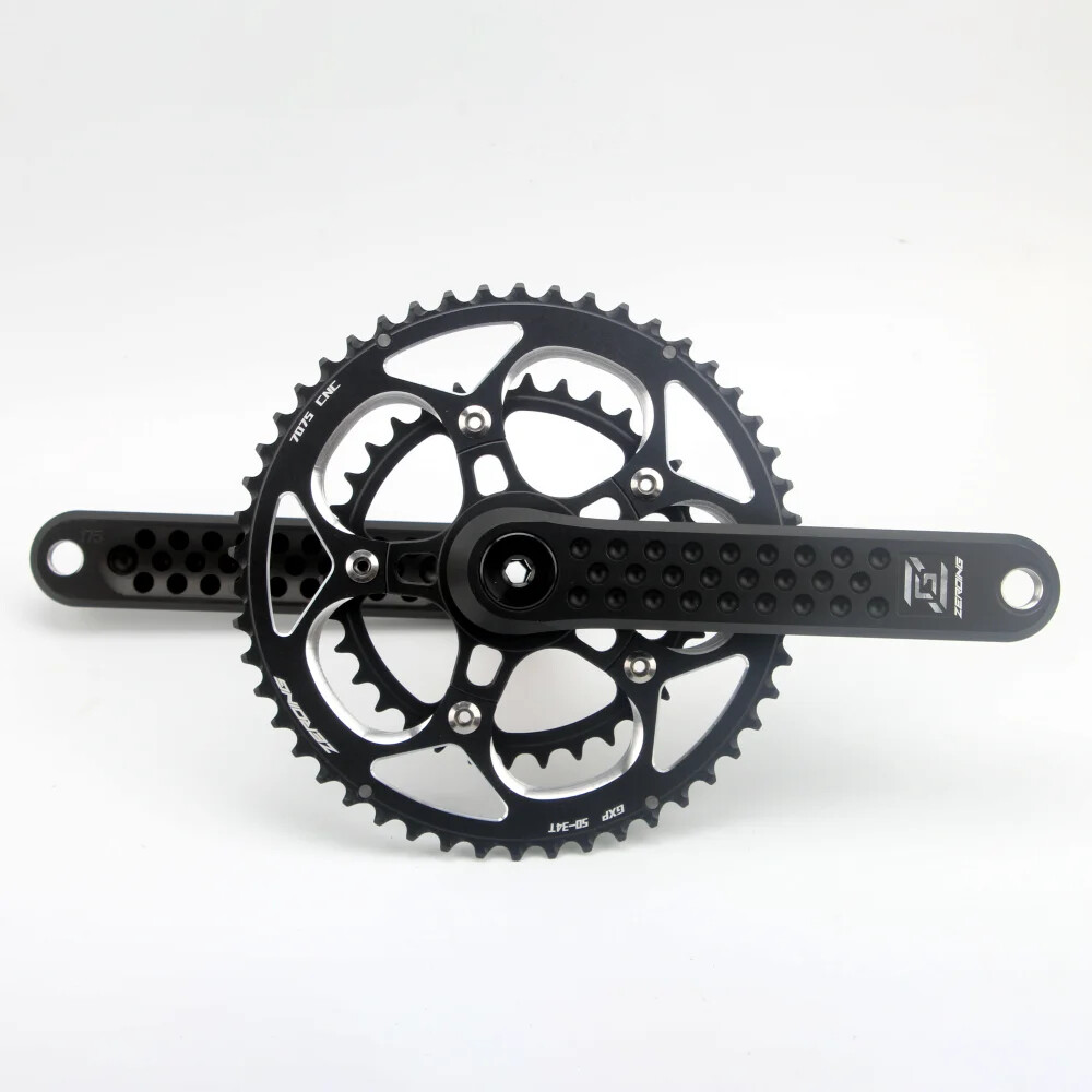 Road Bike Crankset Grave Hollow Crank 165/170/175mm 110BCD Bike Part 11/12 Speed