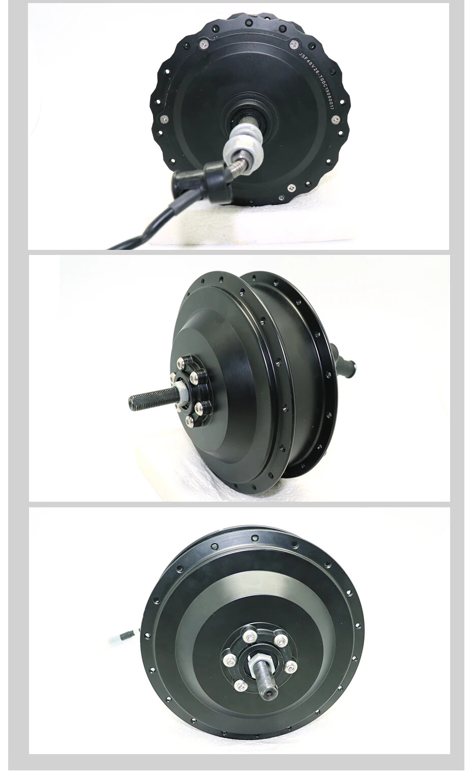 1000W 48V 20 24 26er Snow Ebike Fat Tire Brushless Rear Hub Motor Conversion Kit