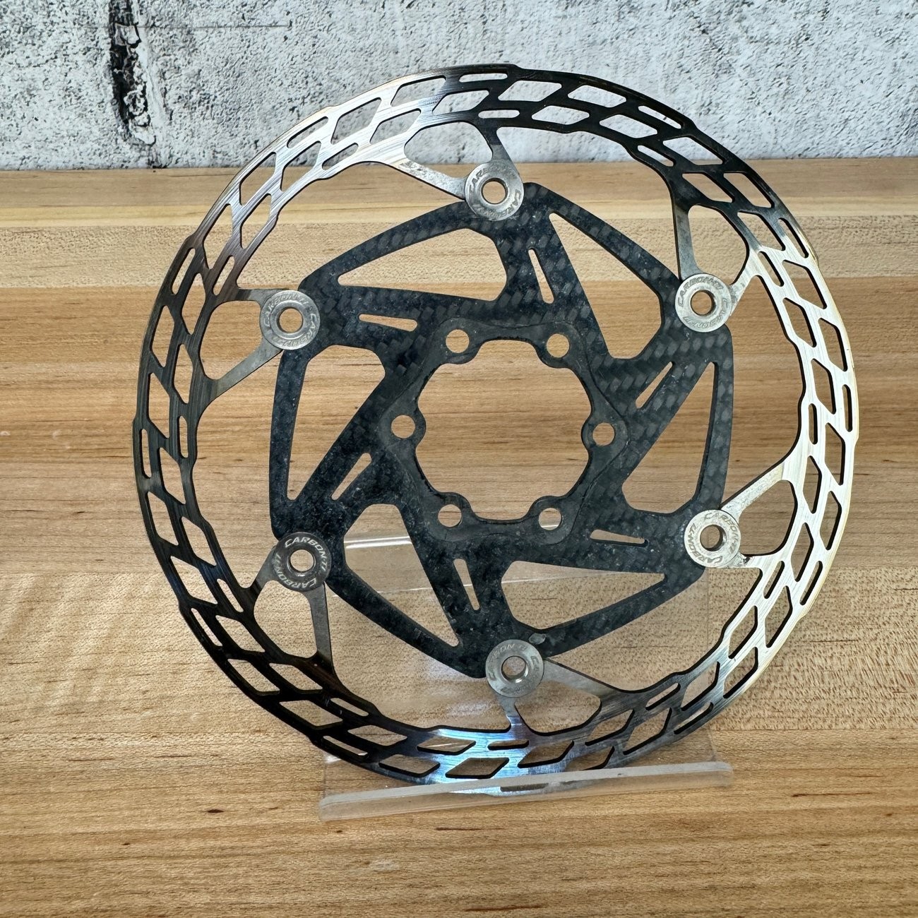 Carbon-Ti X Carbon 6-Bolt 160/140mm Disc Brake Rotors + Center Lock Adapters