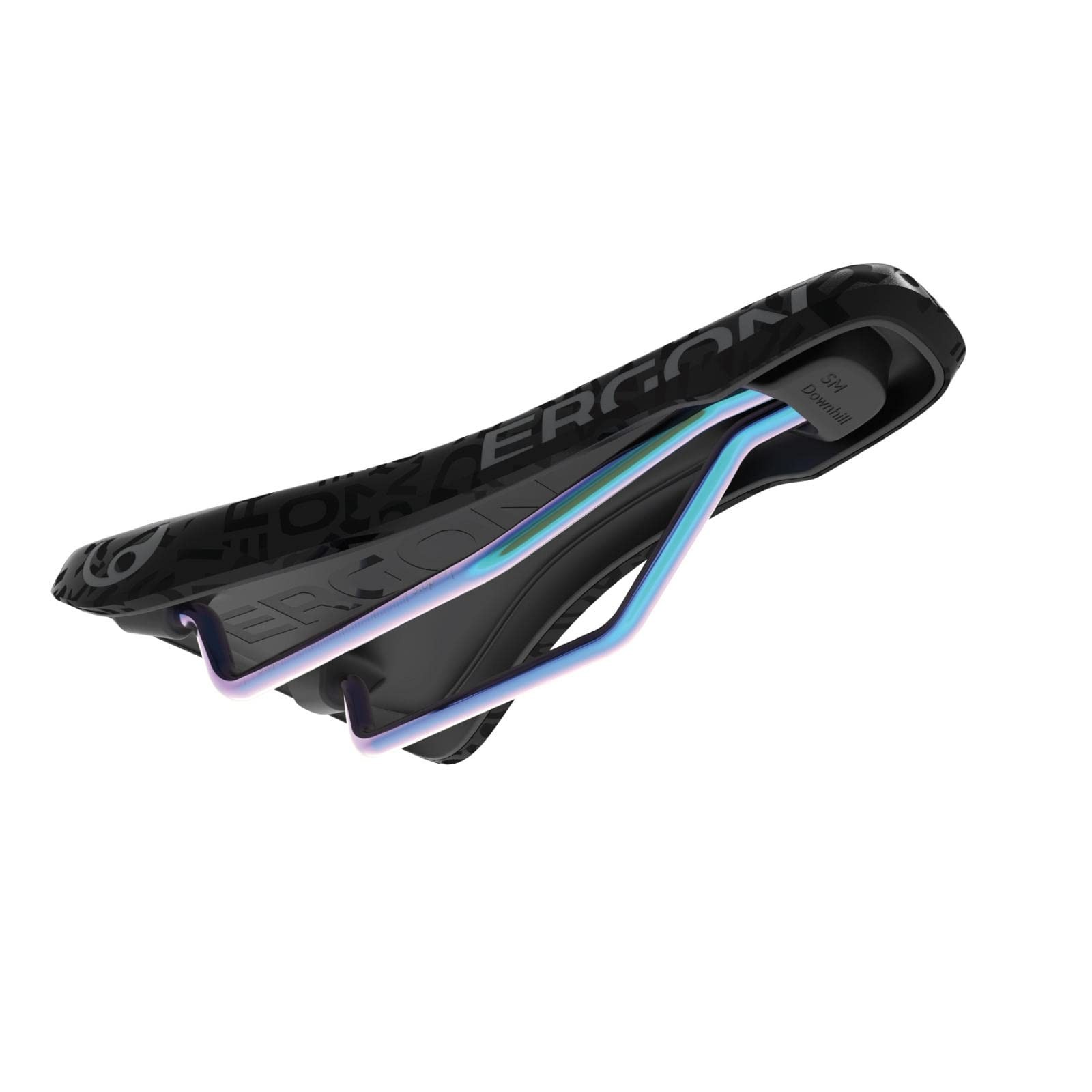 SM Downhill Comp Team Saddle, Oil Slick Rails, Black