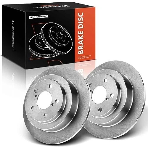 10.47 inch (266mm) Rear Solid Disc Brake Rotors Compatible with Select Subaru