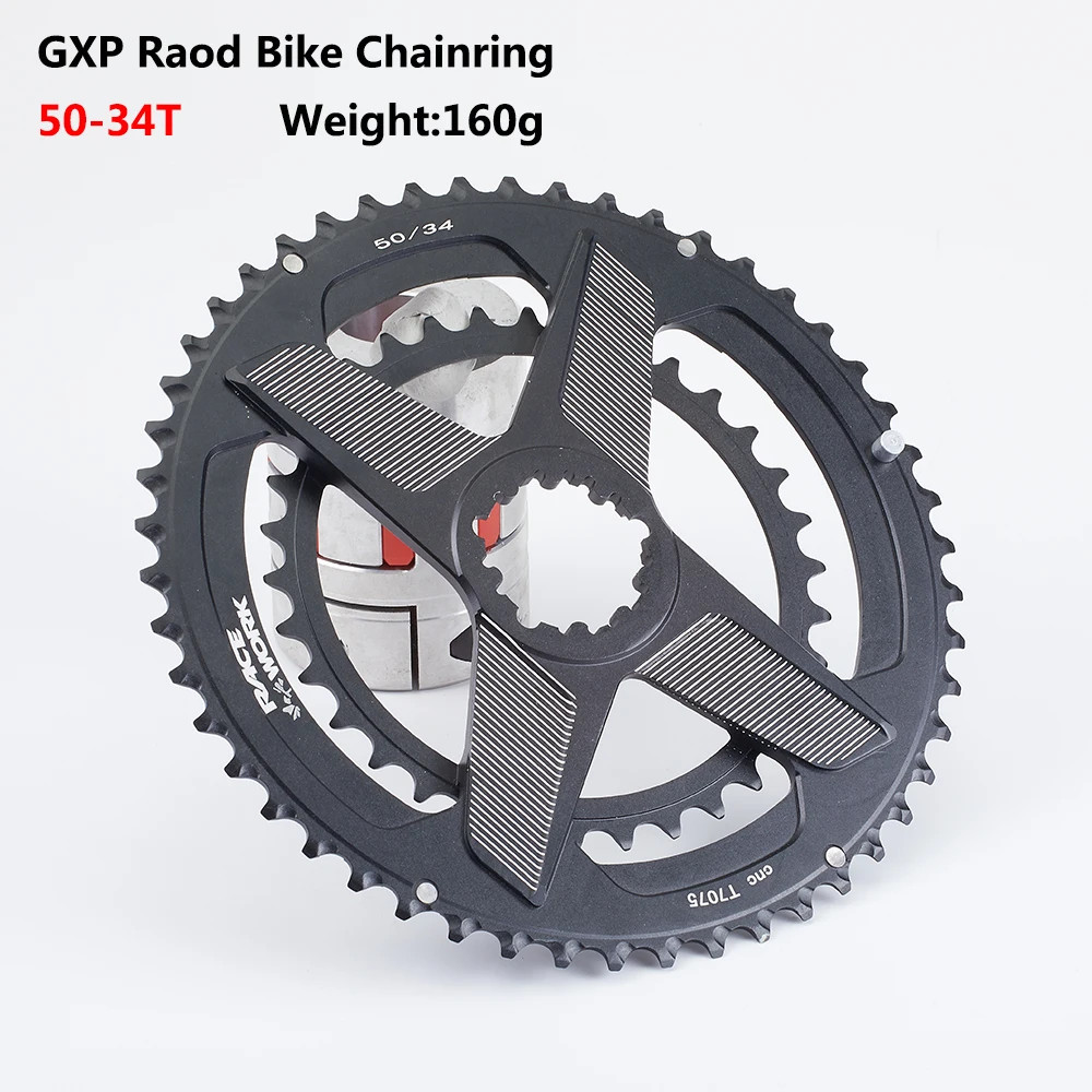 Road Bike Crankset 170mm Chainset Chain Wheel Shaft Bicycle Double Chainring