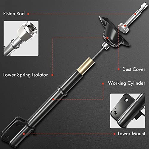Rear Struts Compatible with Mitsubishi Endeavor 2004-2008/2010-2011 – 2x