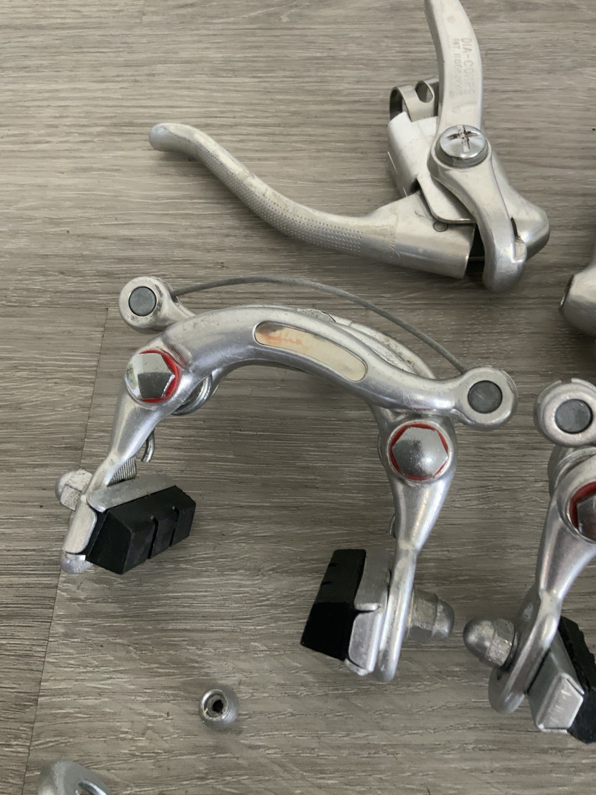 DIA-COMPE FORGED BRAKE SET CENTER PULL 55-65 MM REACH DUAL LEVERS GUIDES STRADDL
