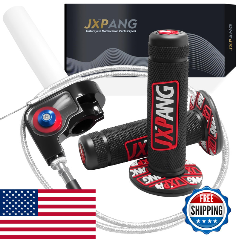 Jxpang 22Mm 7/8 Throttle Twists Grip Throttle Cable Upgraded Universal For