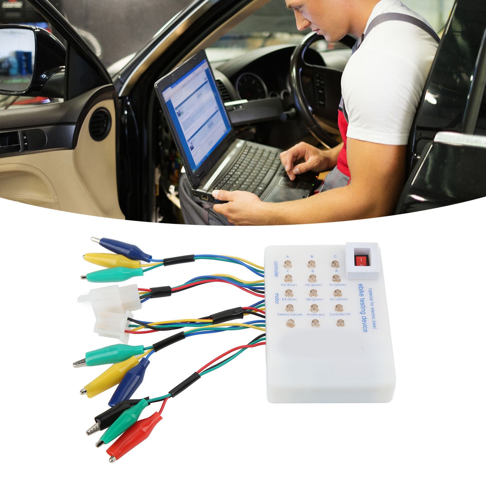 Brushless Motor Controller Tester For Electric Car Scooter Bike 24V-72V Vol TYAE