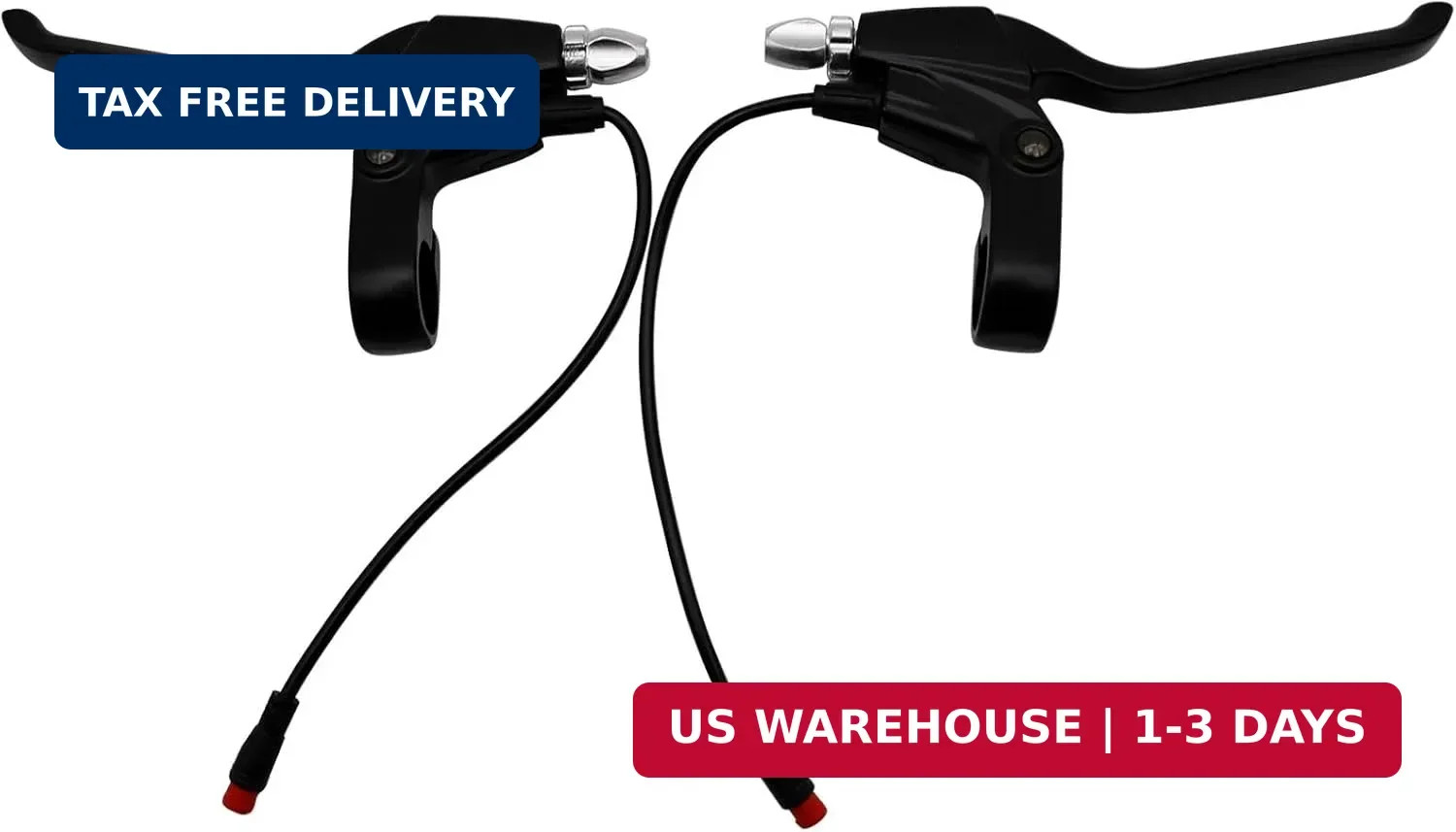 108PPD Ebike Brake Lever Set 2 Pin Male Brake Levers, Left and Right Power Off H