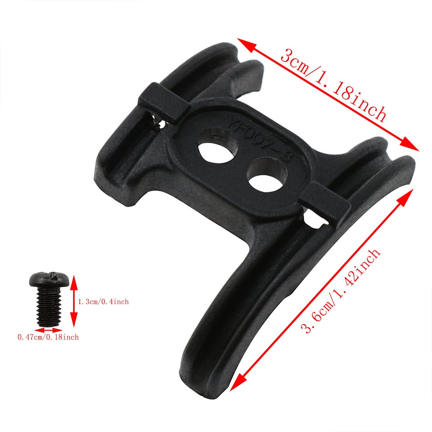 Haidong Bike Bottom Bracket Cable Guides ‎6.42 x 2.6 x 1.14″, Black