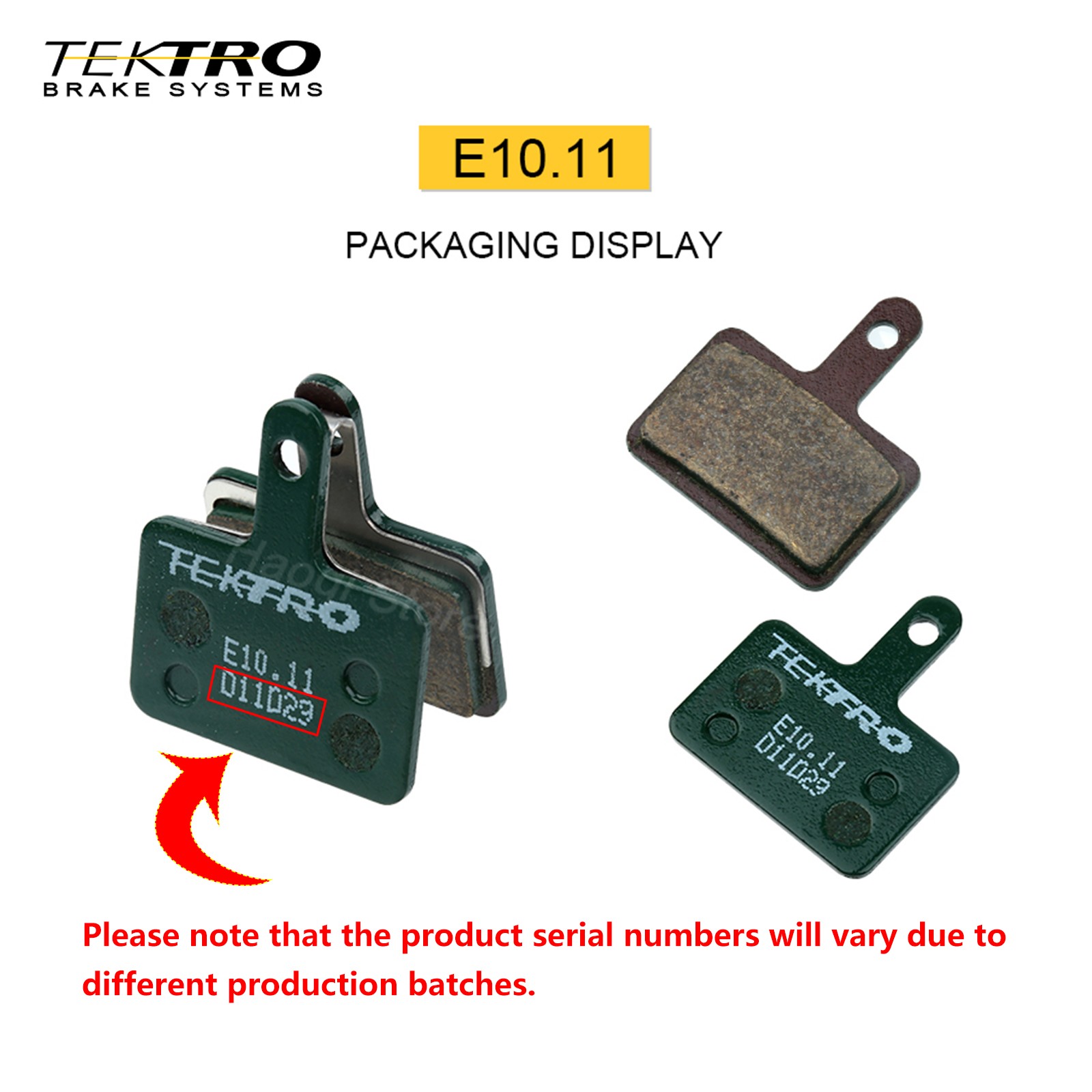 Tektro E10.11 Disc Brake Pads Organic Compound Auriga Draco Orion New Packaging