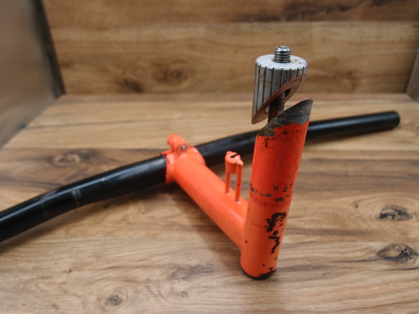 1989 MTB steel quill stem Ritchey Force by nL 25.4 mm + steel flat bar by nL