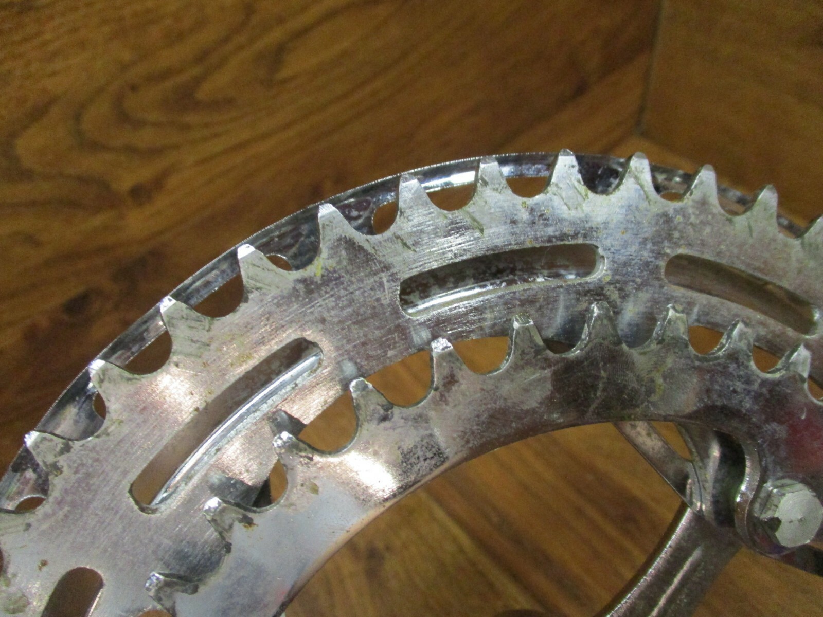 VINTAGE NERVAR 52/40T COTTER PINED CRANK SET CHAIN GUARD BOTTOM BRACKET PEDALS