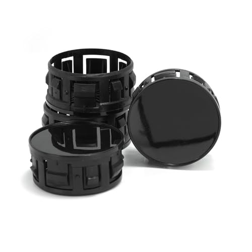 4Pcs 53.2mm(2.09in) Wheel Center Caps Wheel Rims Replacement 42603-52170 Black