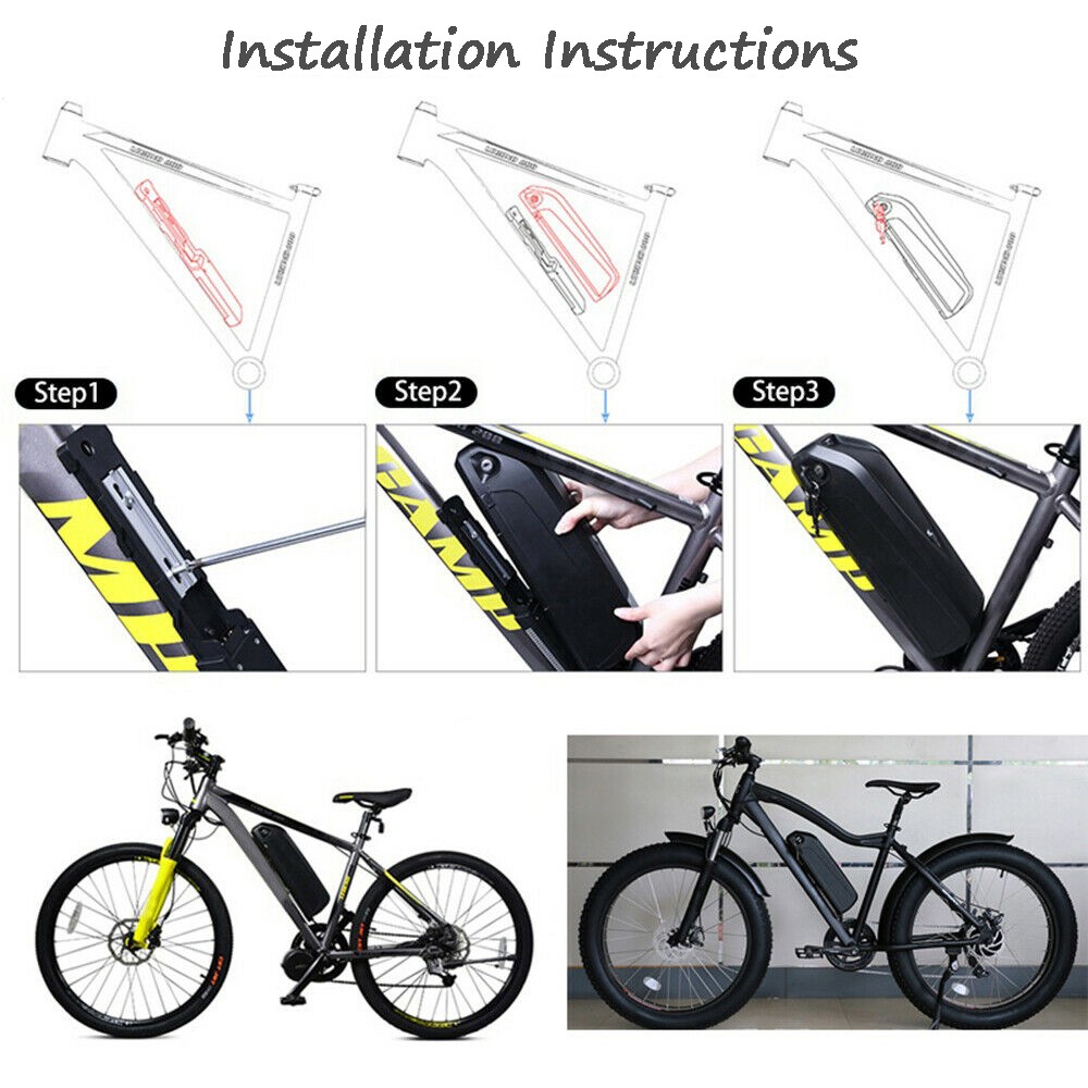 Ebike Battery 52V 48V 15Ah 750W 1000W Hailong Electric Bike Battery for bafang