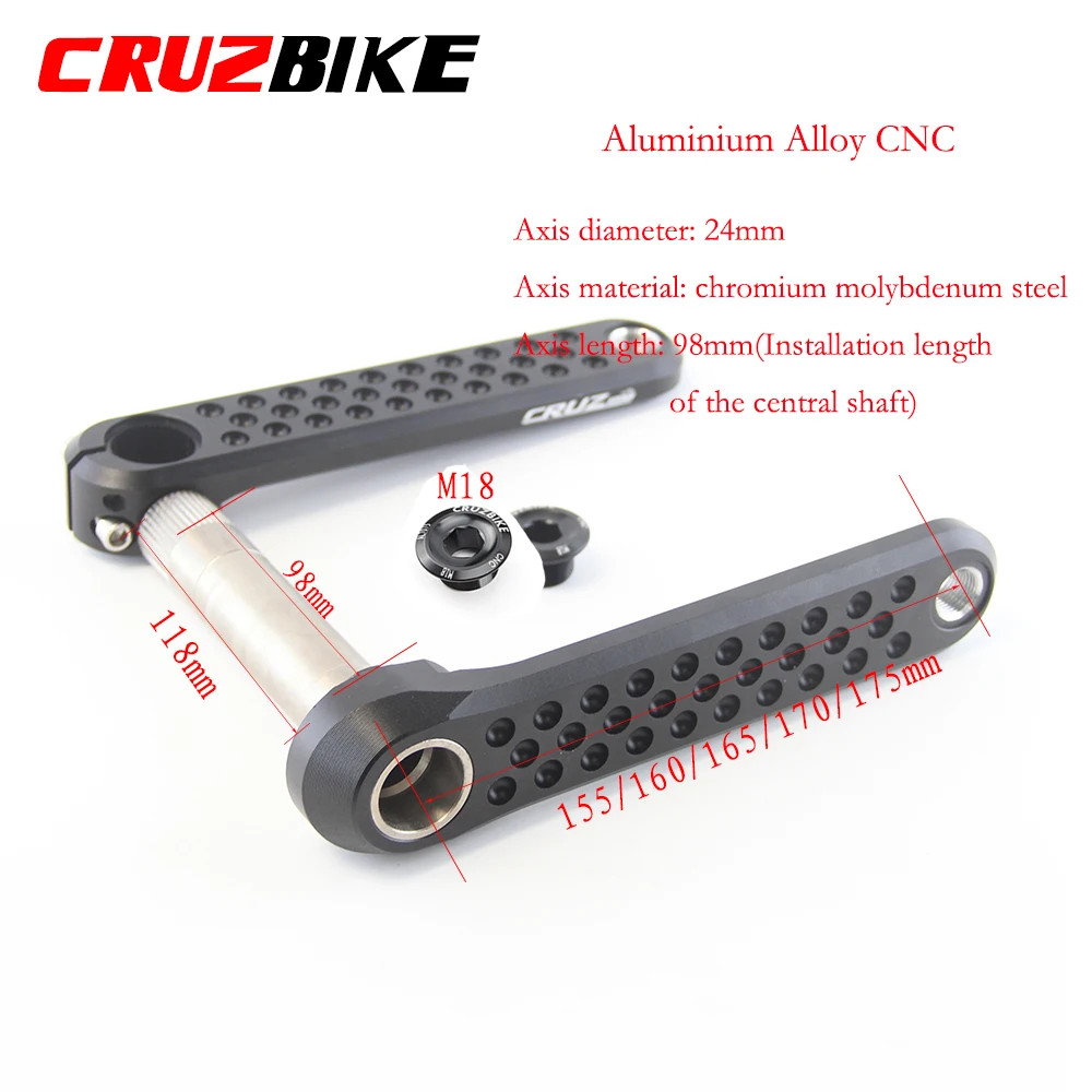 Road Bike Crankset 155/160/165/170/175mm Crank 9-12 Speed Double Chainring
