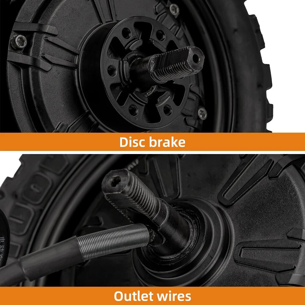 10 inch Hub Motor Disc Brake Off-road Tubeless Tire Electric Vehicle Scooter