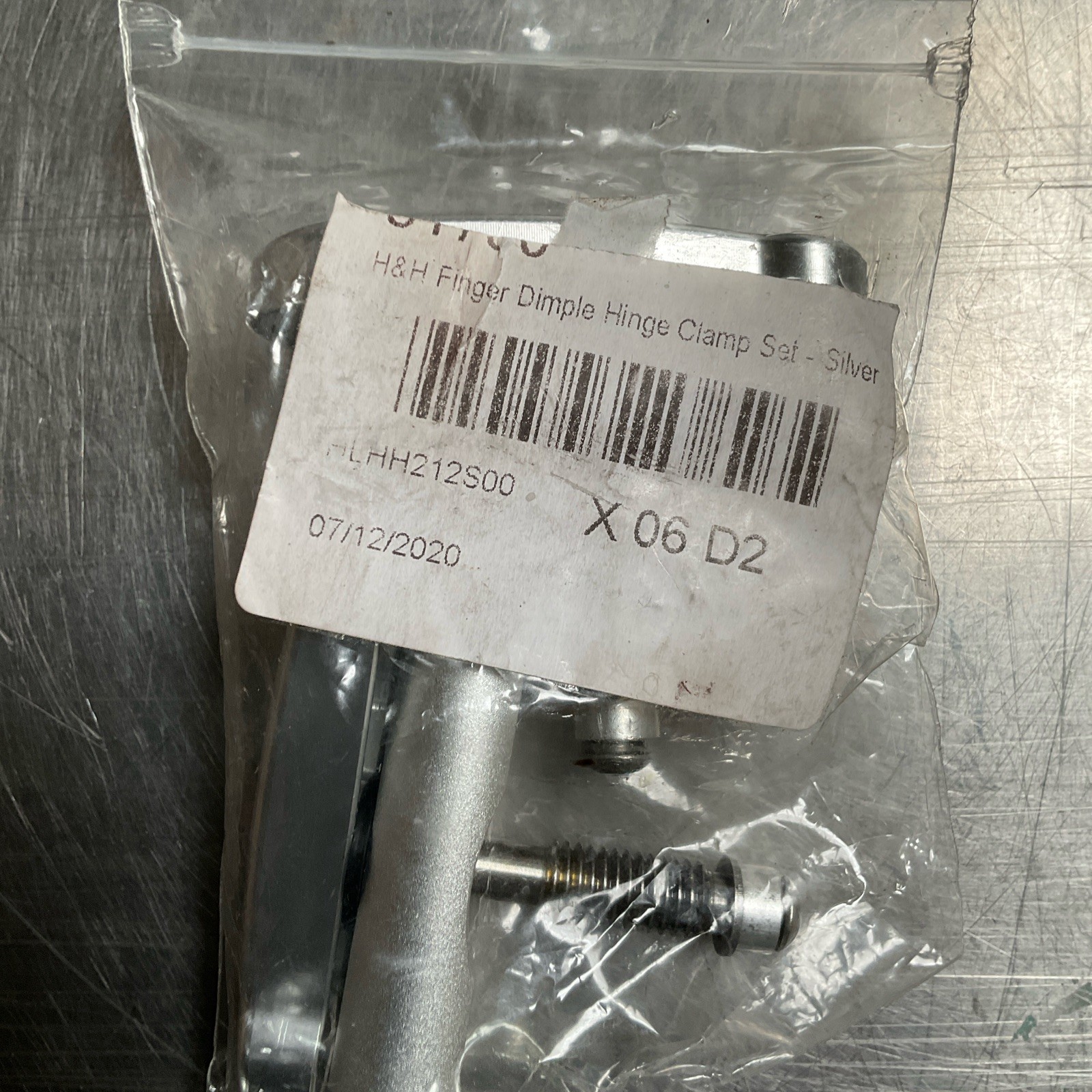Brompton H&H Finger Dimple Hinge Clamp Set Silver