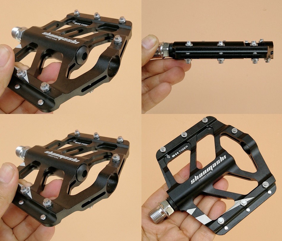 CNC Aluminum Road MTB Folding Bike Bicycle Pedal Flat Pedals Bearing Tiger