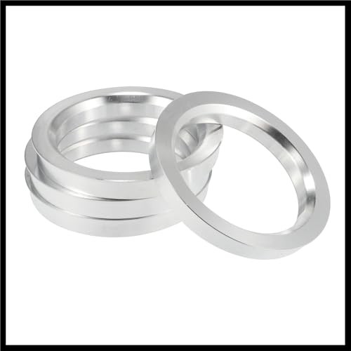 4pcs OD 72.6mm to ID 56.6mm Aluminium Alloy Car Hub Centric Rings Wheel Bore