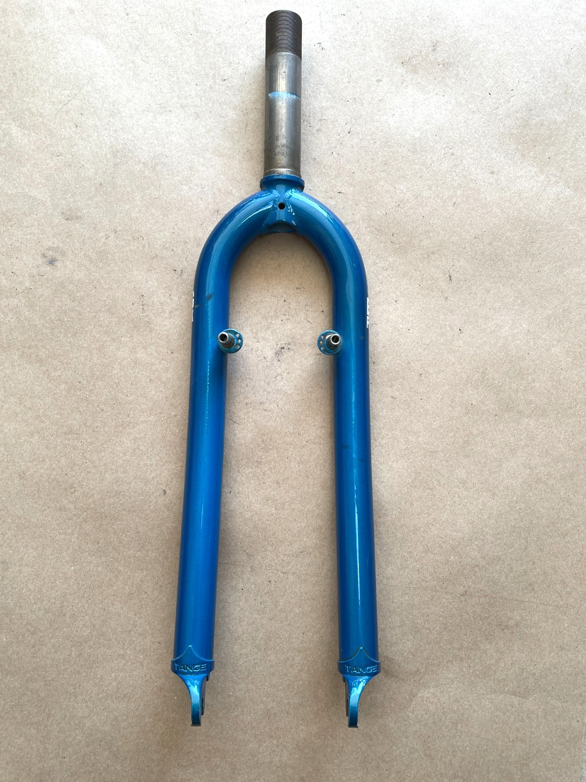 Tange Big Fork 26″ Rigid Fork 1 1/8″ Threaded Blue