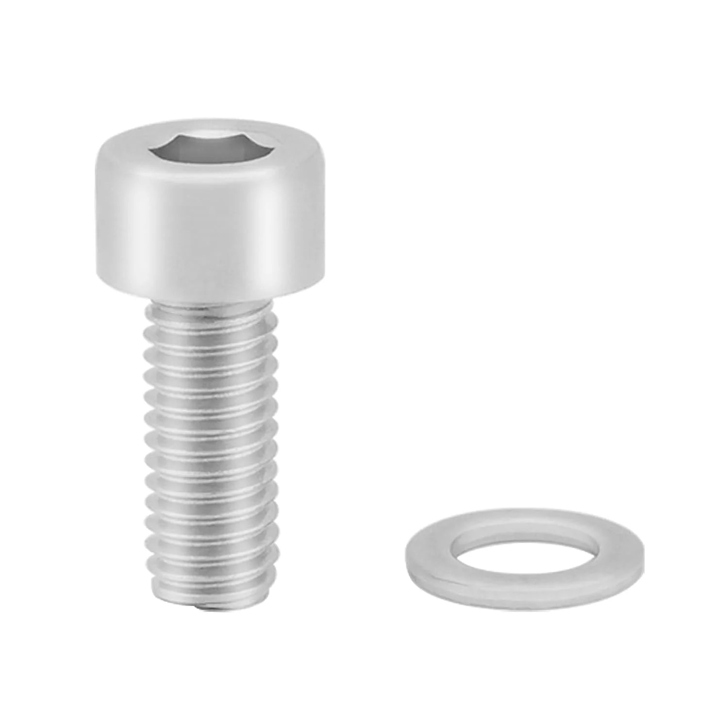 10PCS Bike Water Bottle Cage Bolts Holder Screws with Washers, M5x12mm Hex Socke