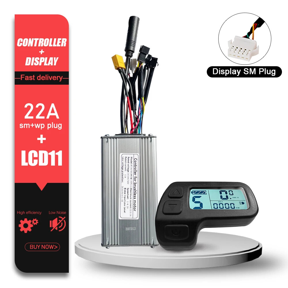 KT Electric Bike Sinewave Controller 36V48V 15A/17A/22A/25A/30A with LCD Display