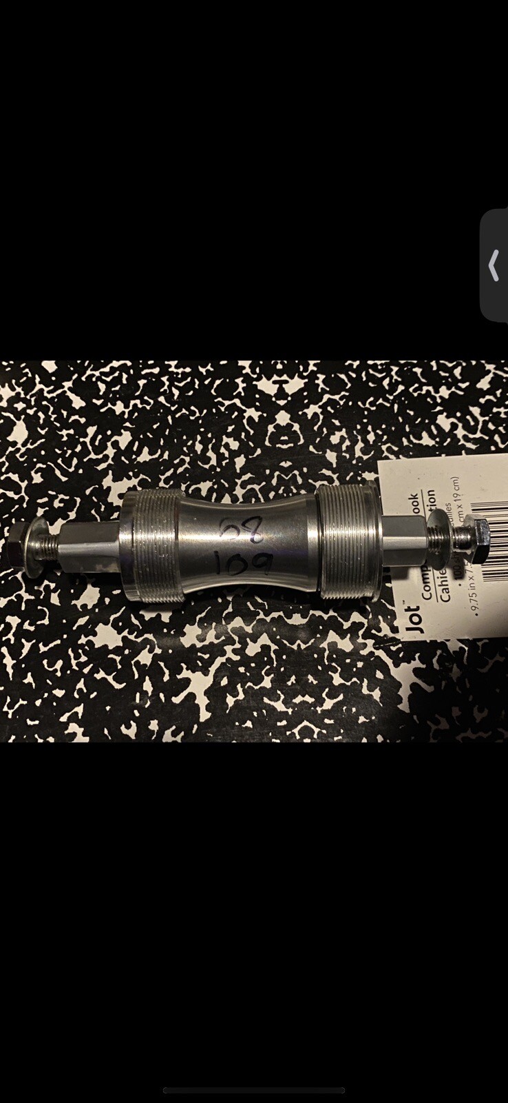 VINTAGE WTB GREASE GUARD BOTTOM BRACKET ENGLISH 109 mm