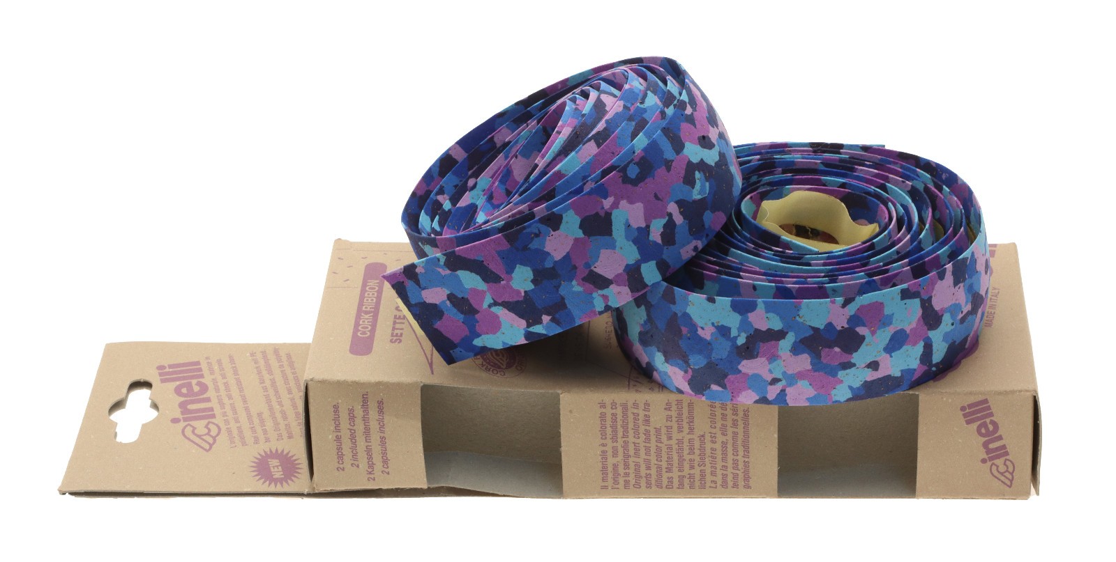 Cinelli Cork Ribbon Handlebar Tape Sette Colors Blue Road Bike NEW NOS NIB