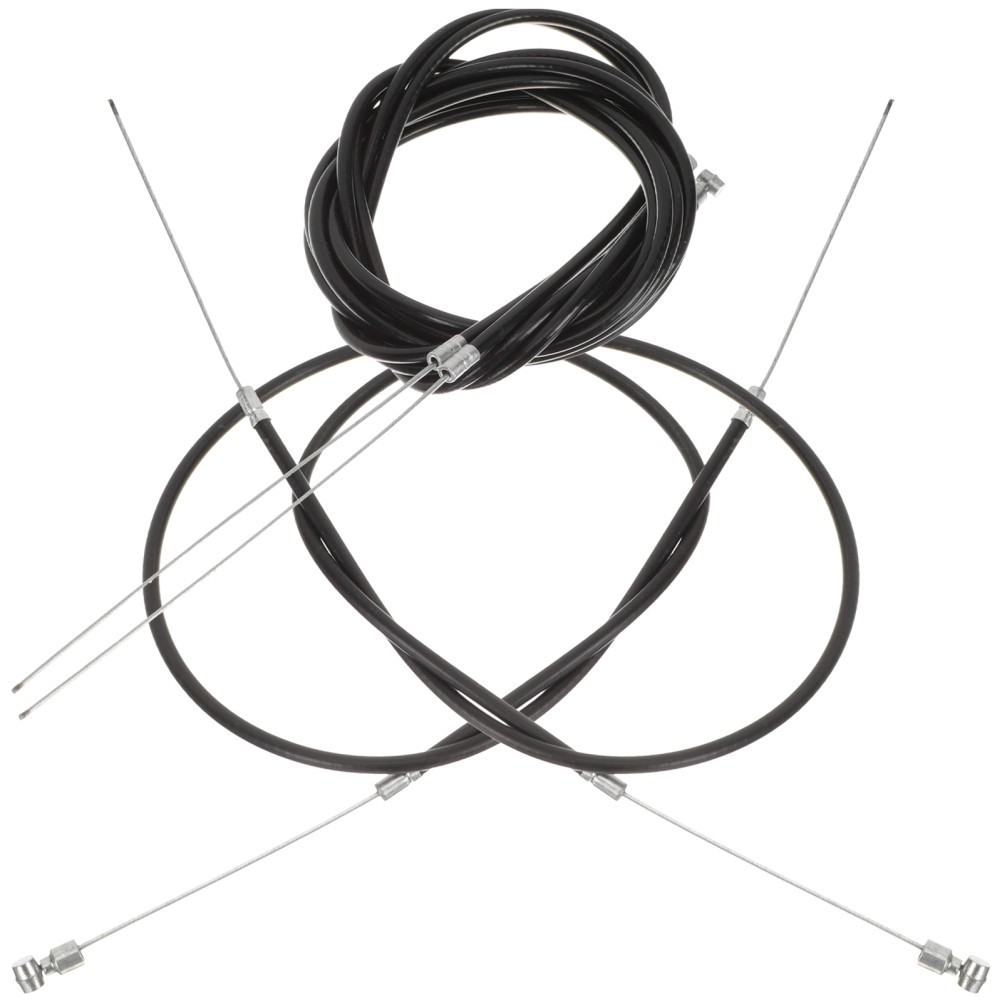 1 Set Reusable Bike Brake Cable Replacement Kit Black Stainless Steel PVC